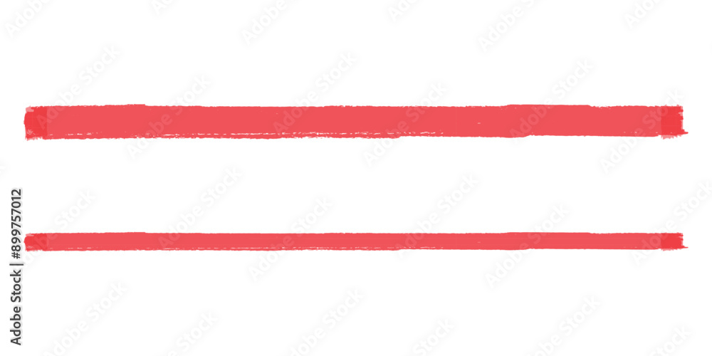 Obraz premium Red highlight brush lines vector illustration design elements