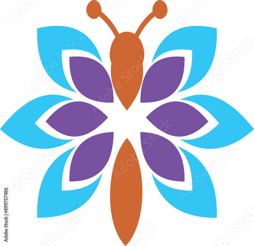 Butterfly logo vector icon isolated  © sugix