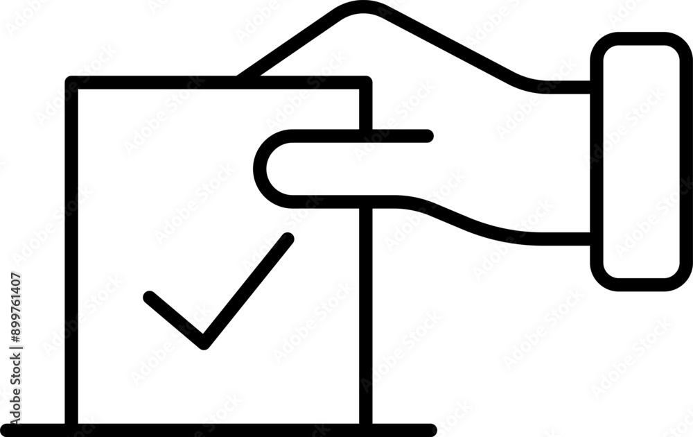Vote icon. Voting vector illustration. Ballot box on white isolated background. Election business concept. Vote icon. Voting vector illustration. Ballot box on white isolated background. Election business concept.