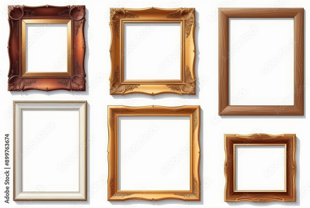 A Collection of Empty Picture Frames A Collection of Empty Picture Frames