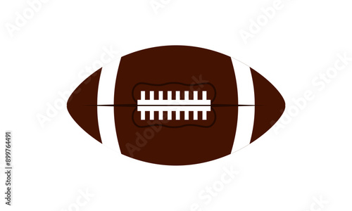 American Football ball isolated on a white background