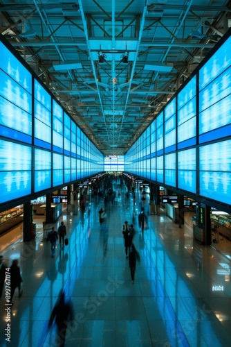 blue screens everywhere in the airports. IT outrage. Error in systems and networks