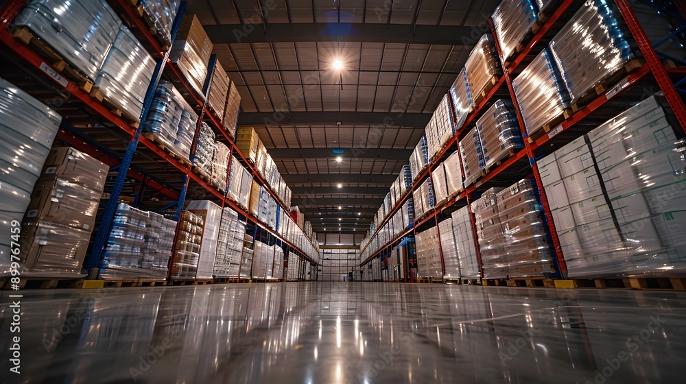 Fototapeta premium Specialized Warehousing for Perishable Goods Showcasing Efficient Logistics