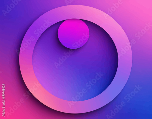 Purple and Blue Abstract Circle Logo