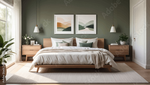 Modern Bedroom with Minimalist Design and Natural Light