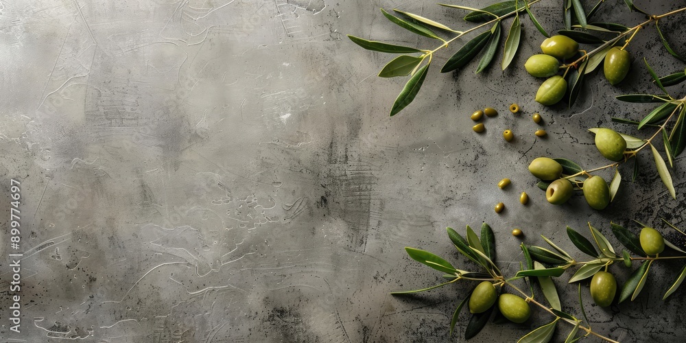 Olive theme design. Ai generation. Olive theme design. Ai generation.