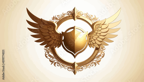 Golden Angelic Emblem