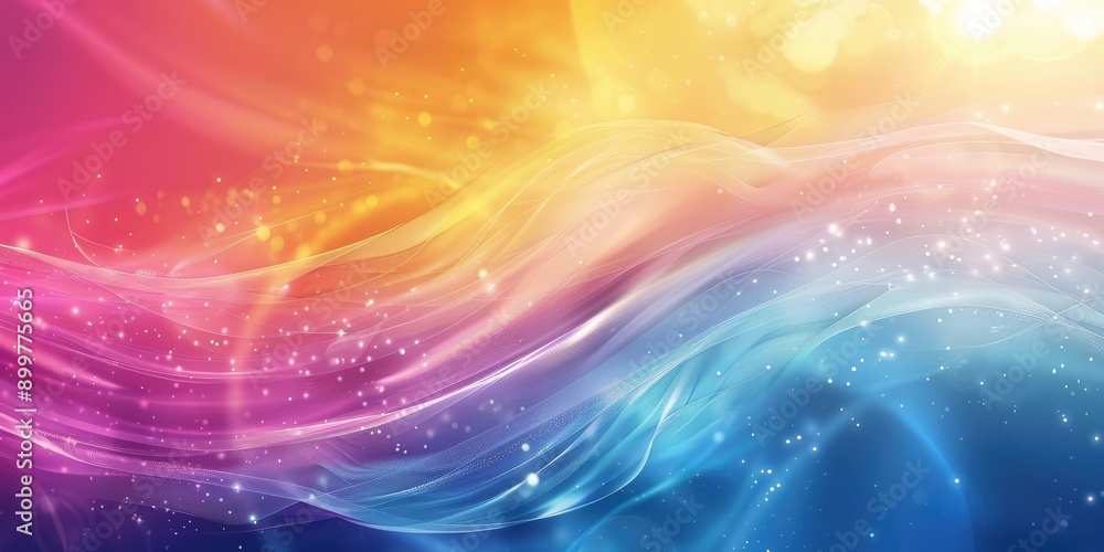 Background of colorful bright waves. Ai generation. Background of colorful bright waves. Ai generation.