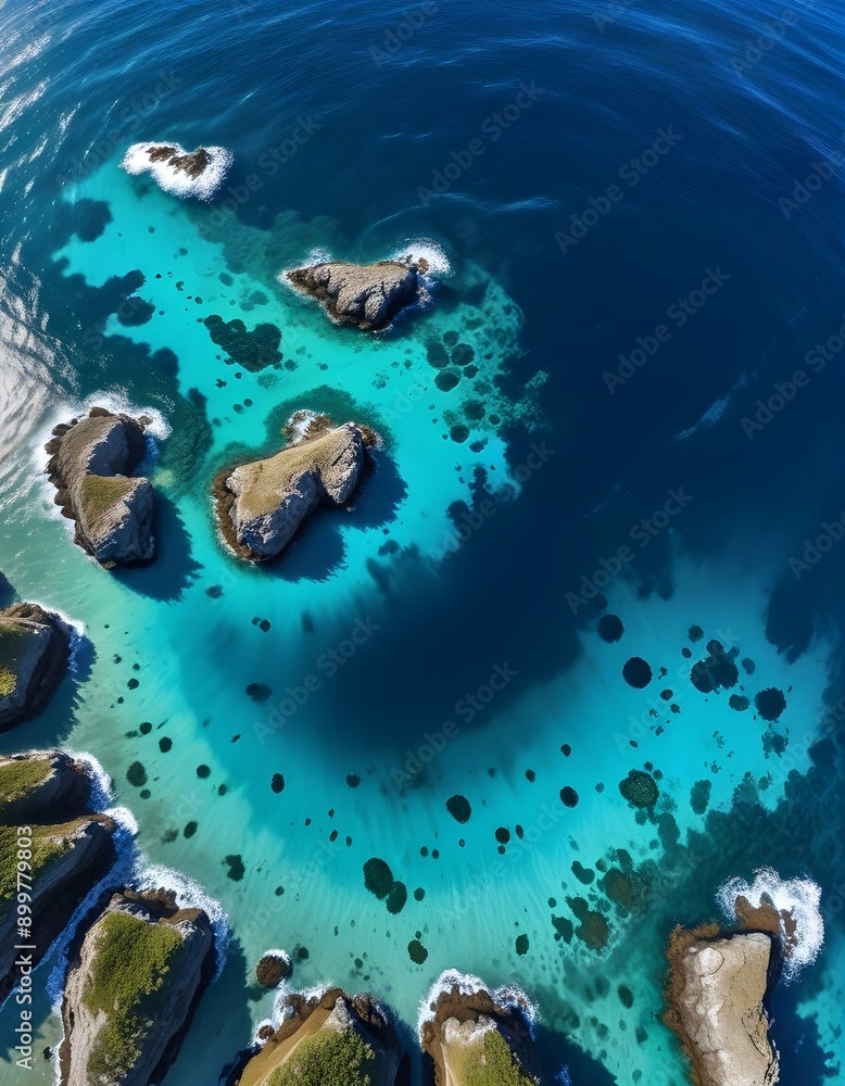 Fototapeta premium Beautiful sea beach wallpaper