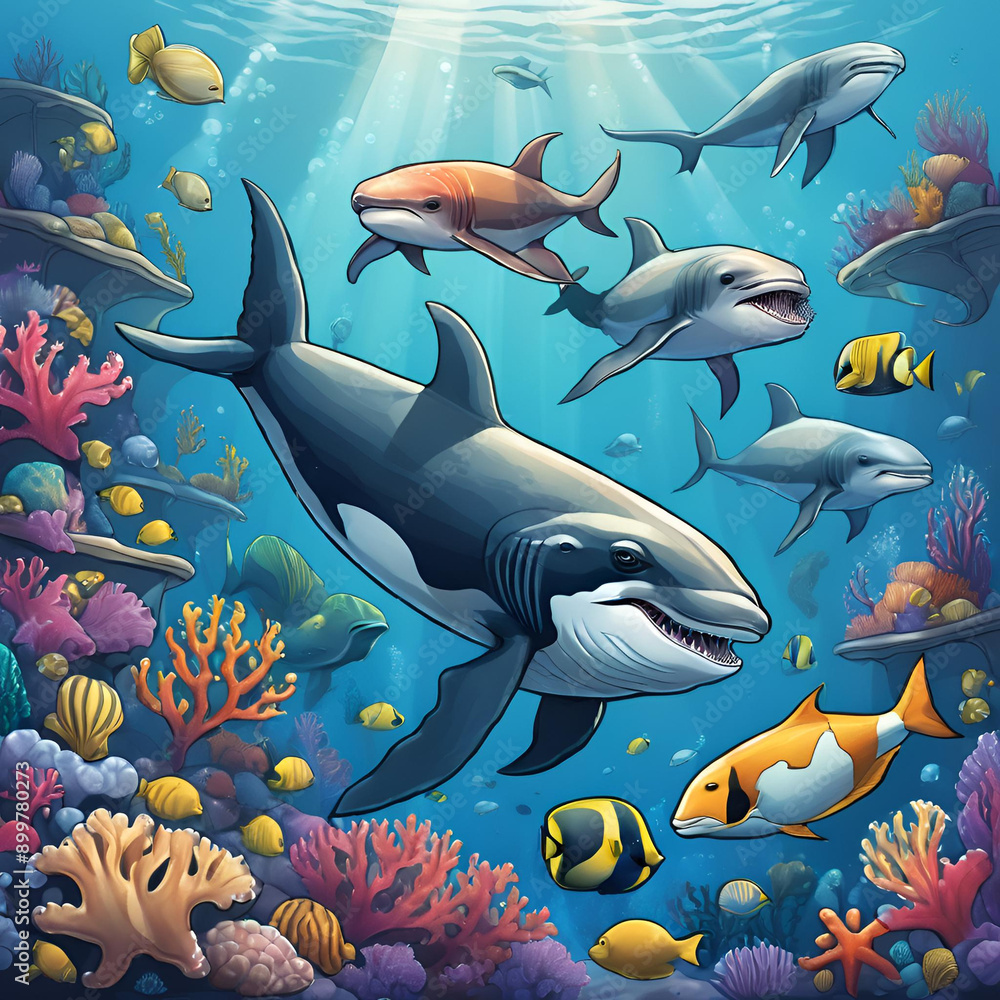 Obraz premium fishes in the sea