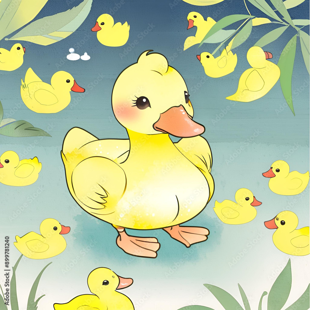 duck and ducklings duck and ducklings
