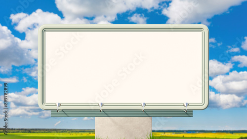 Roadside advertising. Blank...