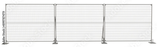Canvas Print Secure and Flexible: Portable Fence Enclosure
This 3D model showcases a sturdy yet flexible chain link fence system, designed for creating secure and temporary enclosures for various applications