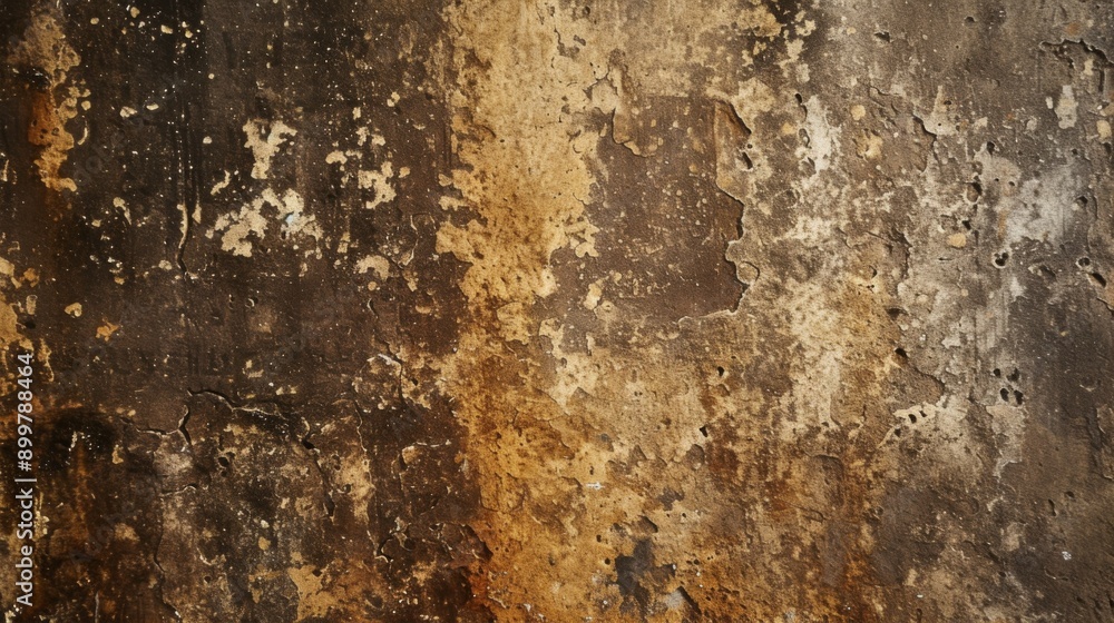 Fototapeta premium Wall with visible stains and dust, showing texture and age