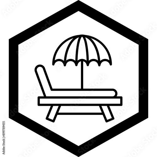 Sunbed Icon Design