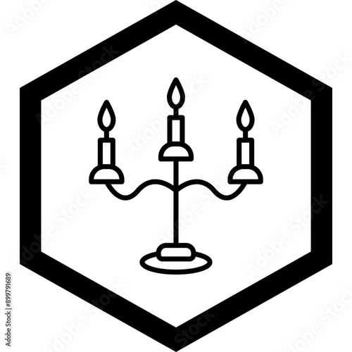 Candle Holder Icon Design