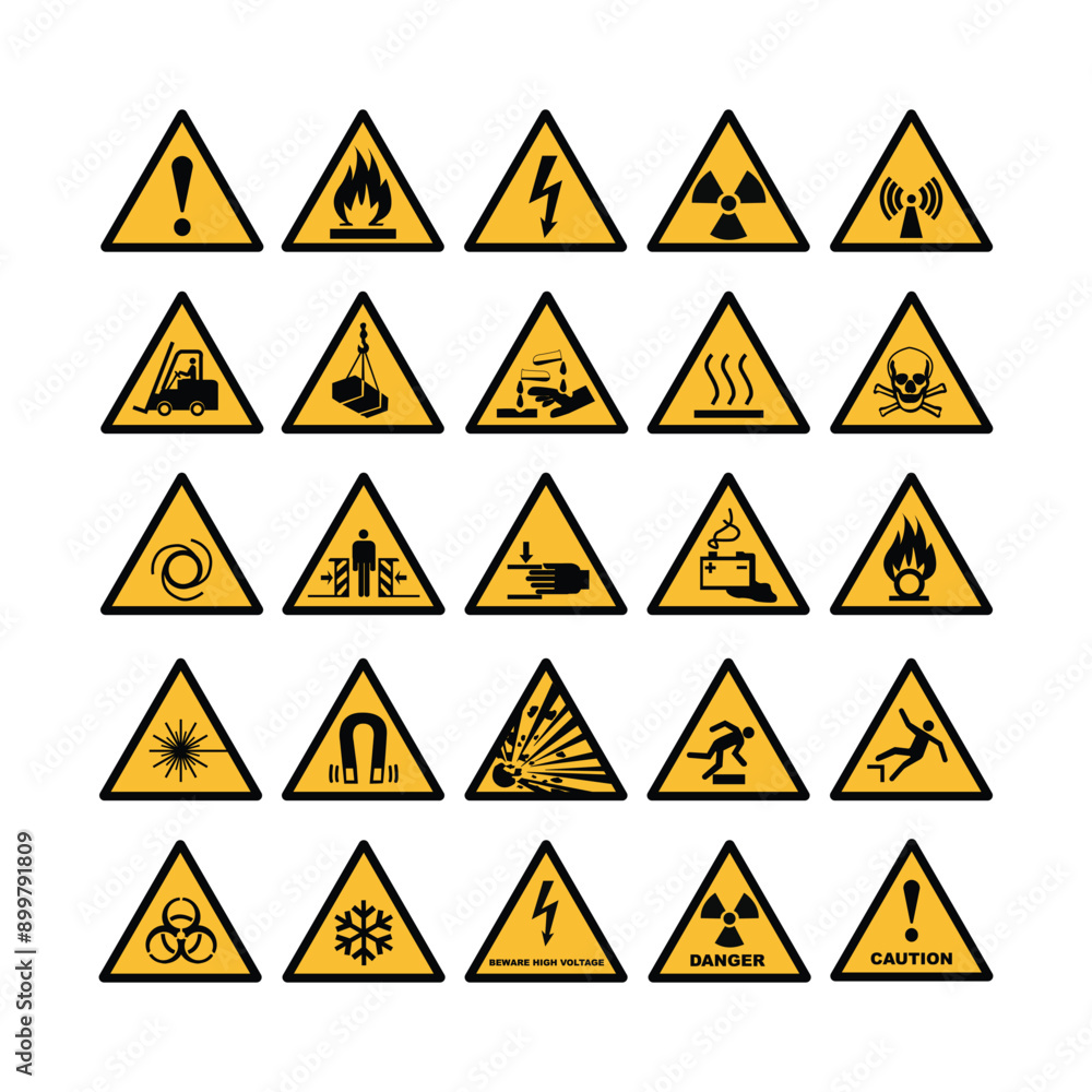 Warning signs drawing Warning signs drawing