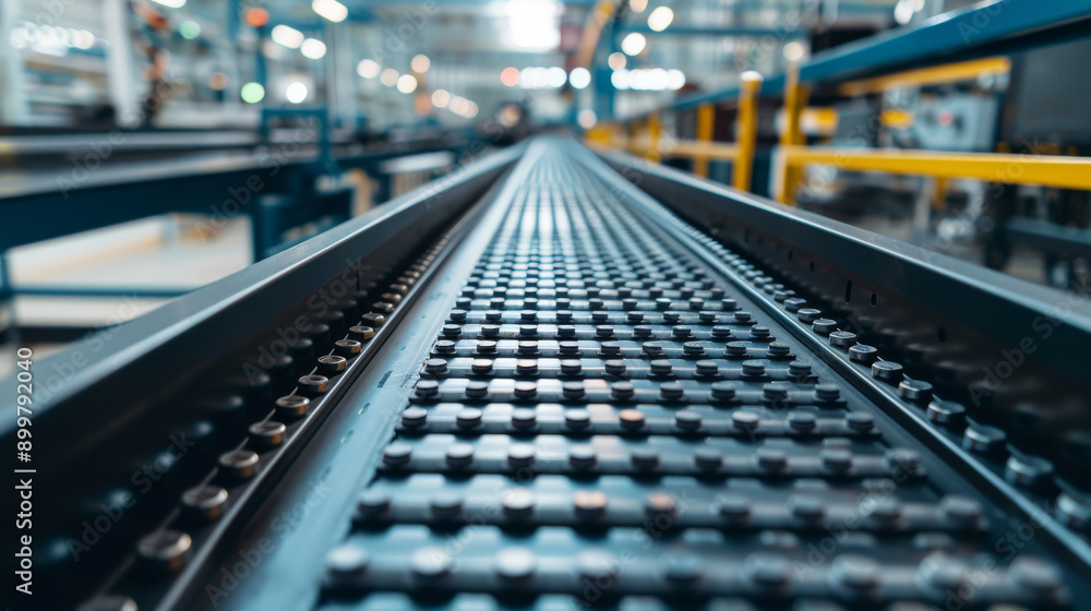 conveyor belts in an automated production line conveyor belts in an automated production line