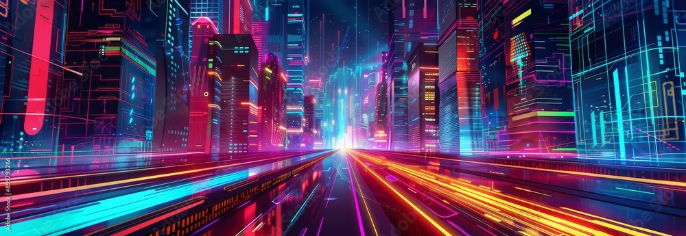 Tech , Networking Illustration Background Enhanced With AI Tech , Networking Illustration Background Enhanced With AI