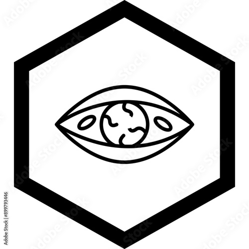 Eye Infection Icon Design