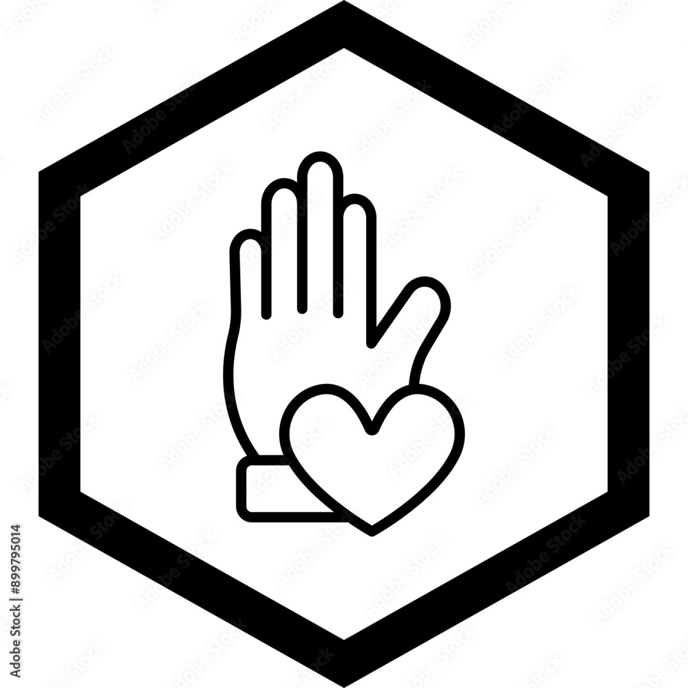 Obraz premium Helping Hand Icon Design