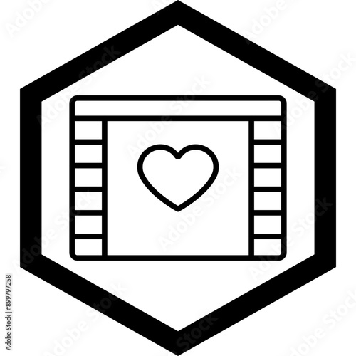 Romantic Film Icon Design