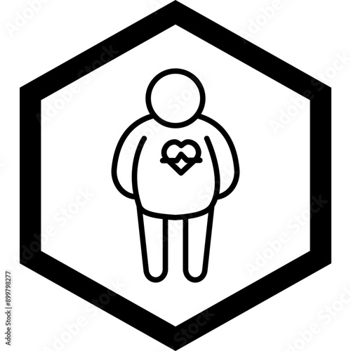 Obesity Vector Icon Design