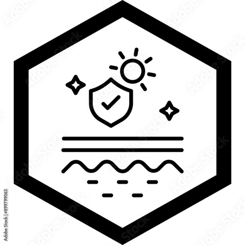 Anti Uv Vector Icon Design