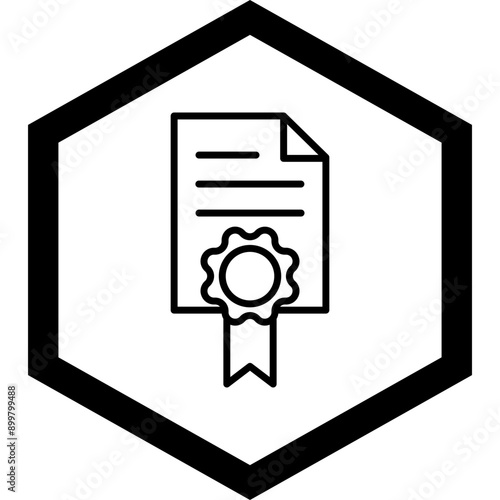 Licence Vector Icon Design
