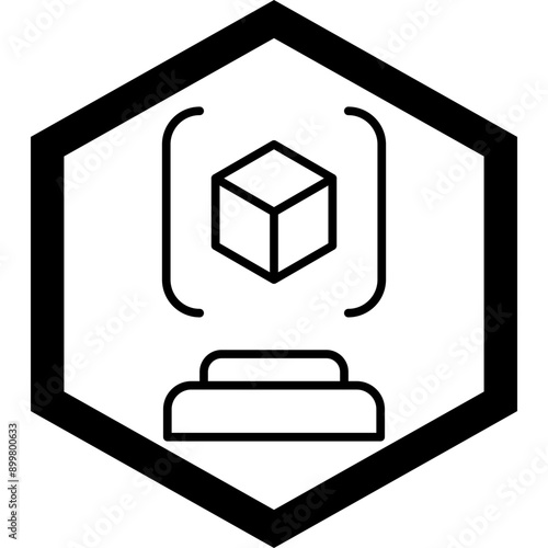 3d Scanner Icon Design