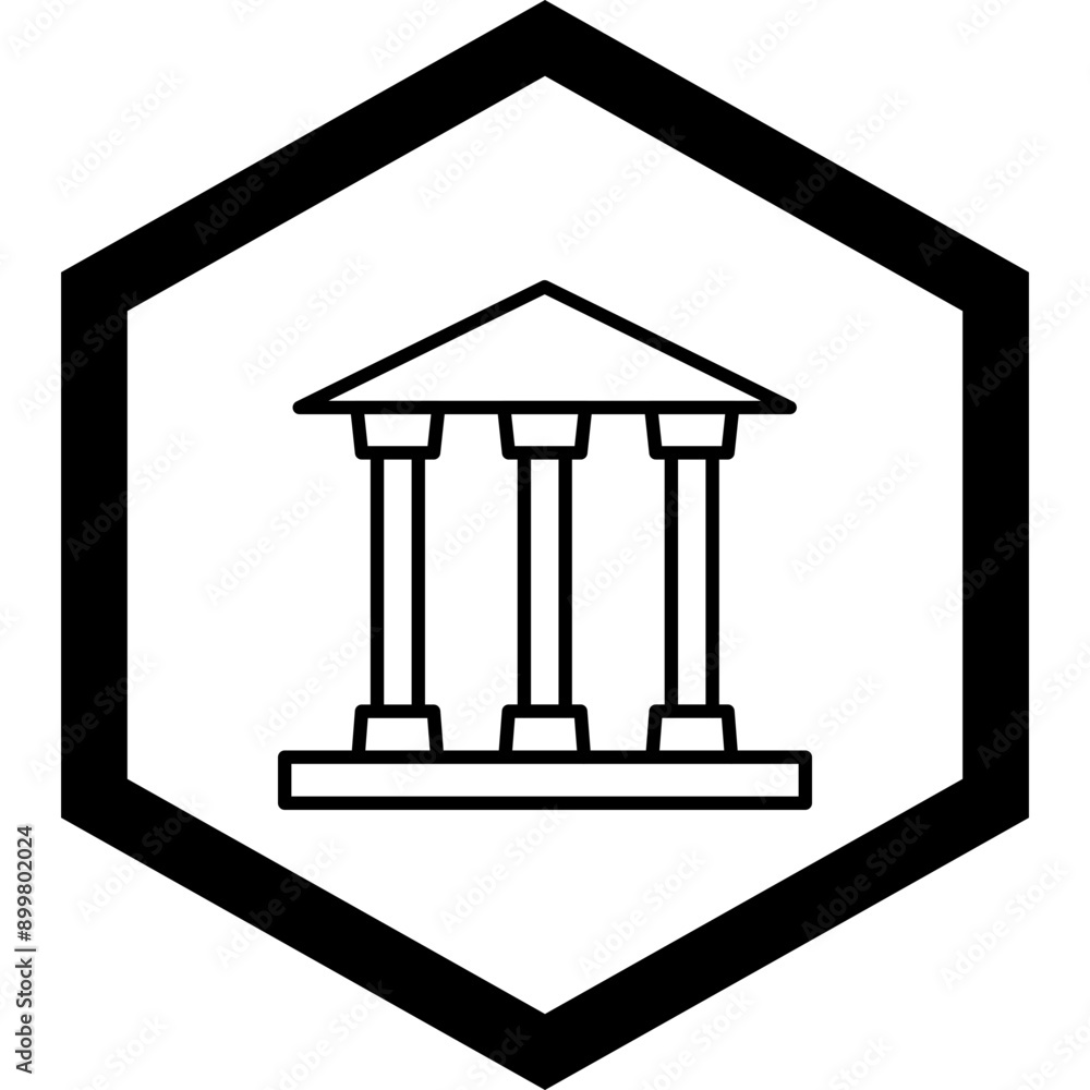 Court House Icon Design Court House Icon Design