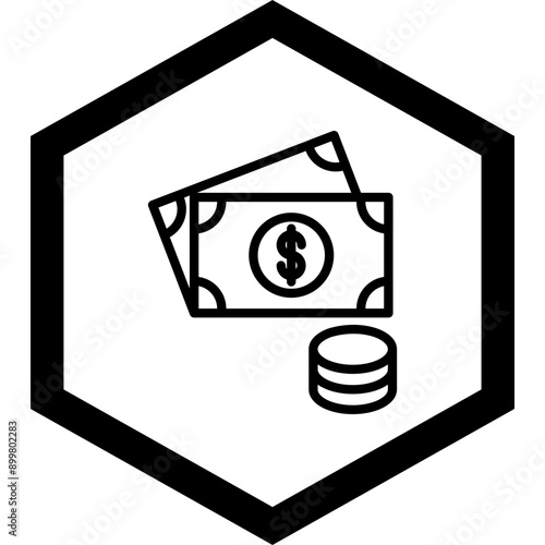 Fotografie Cash Money Icon Design