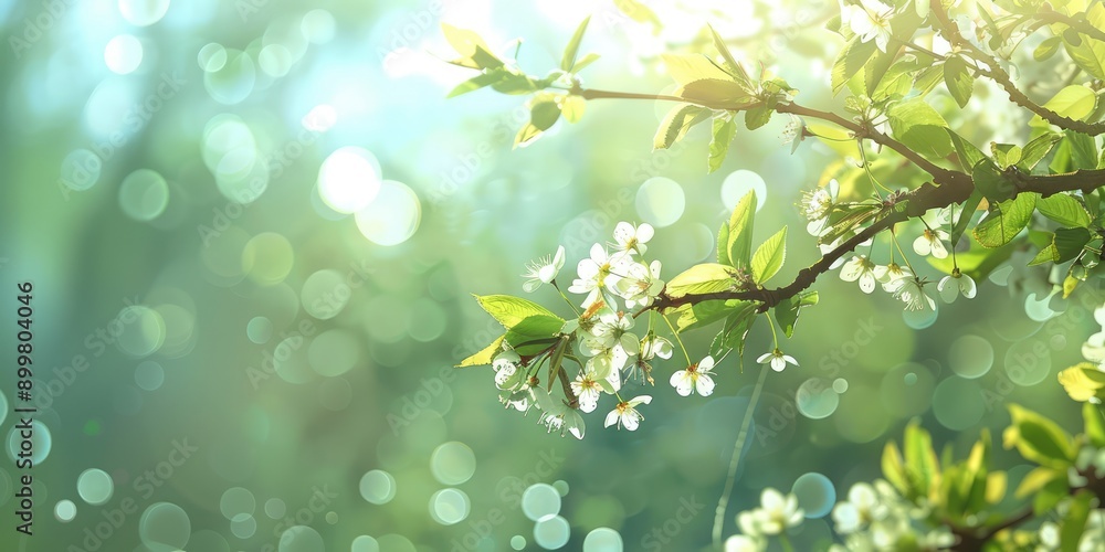 Obraz premium Delicate spring background. Ai generation.