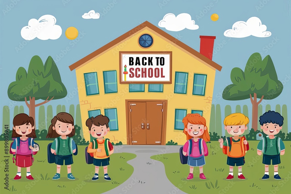 Fototapeta premium Back to School