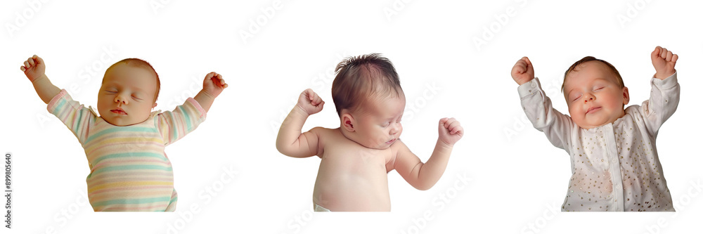 Set of newborn baby isolated on a transparent background Set of newborn baby isolated on a transparent background