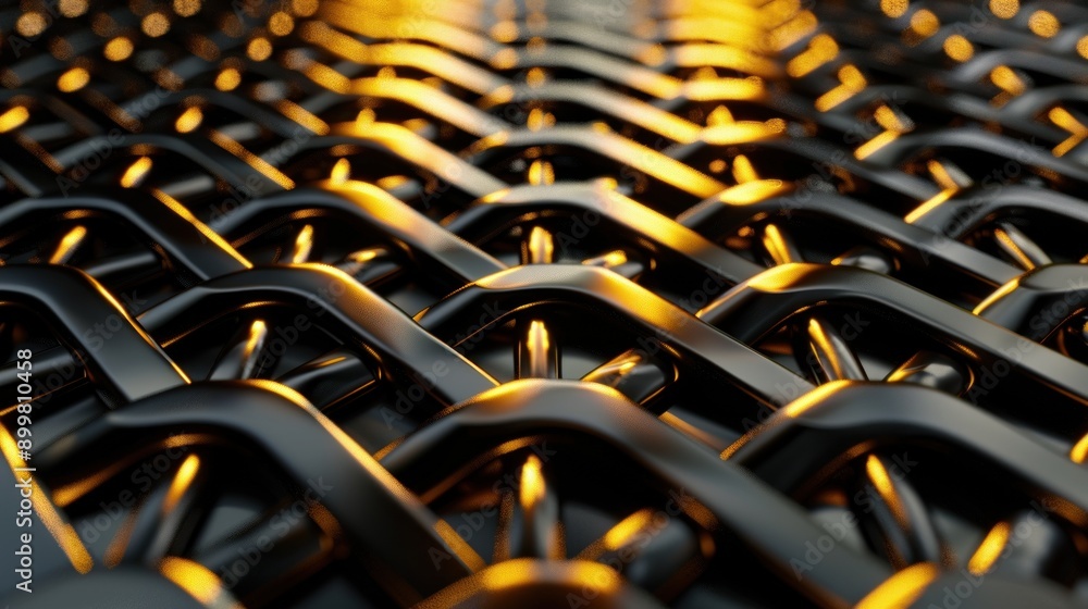 Obraz premium Metal gold pattern 3d background