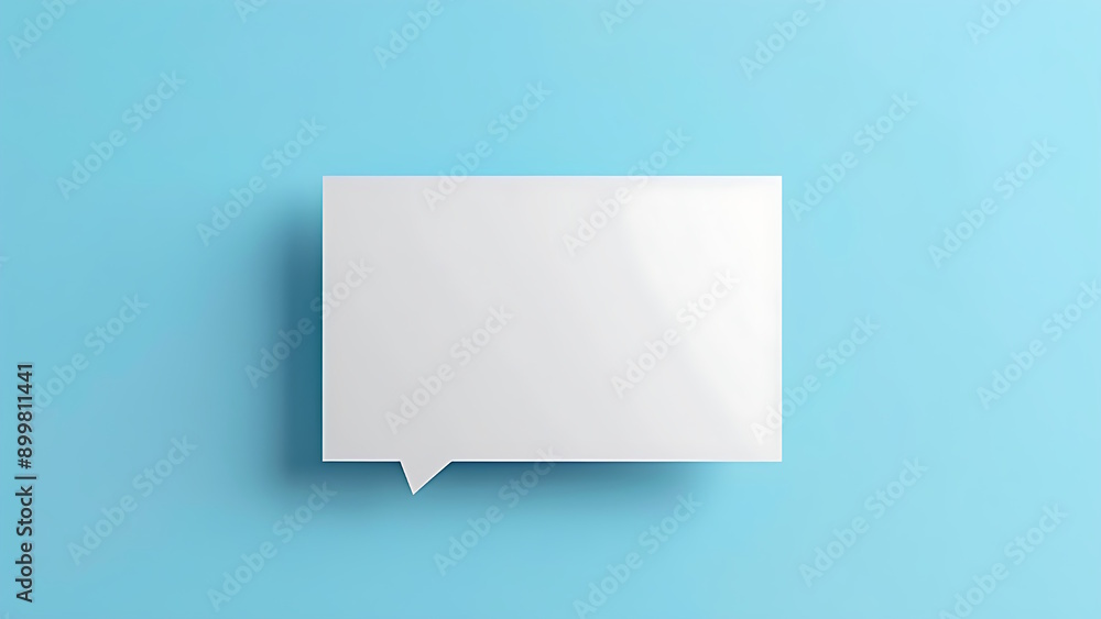 Speech bubble icon, isolated on blue background. Speech bubble icon, isolated on blue background.