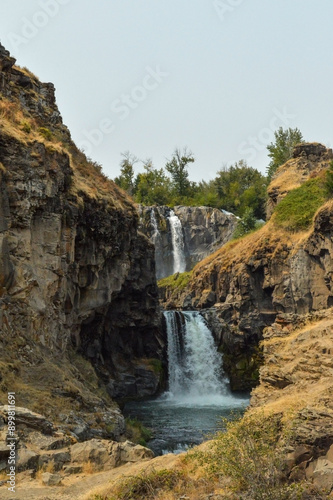 Close-Up View of White River Falls in Oregon
