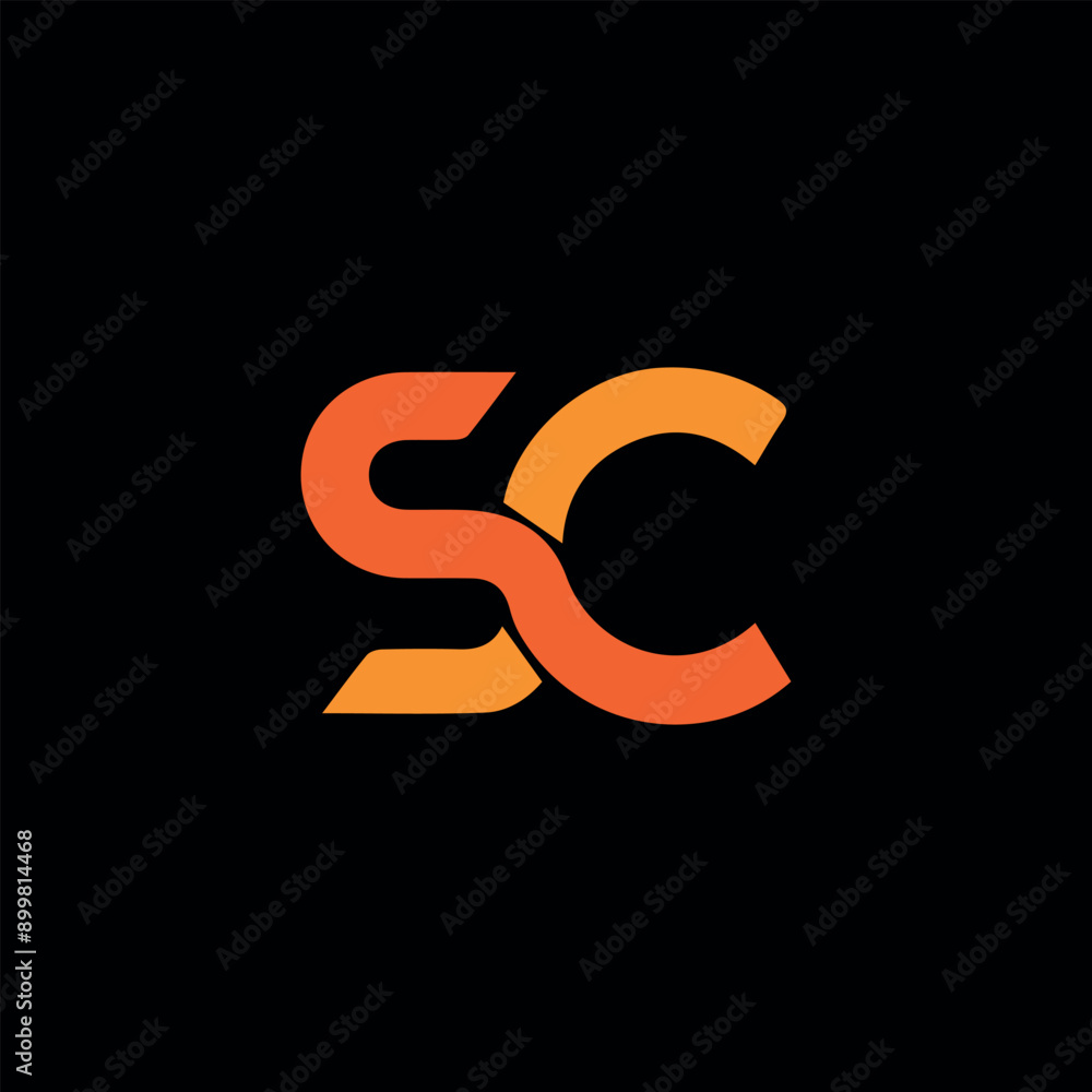 letters sc and cs text logo design vector letters sc and cs text logo design vector