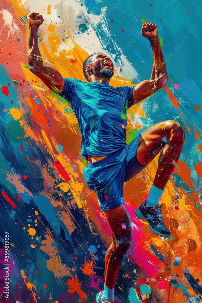 Fototapeta premium A Runner's Triumph