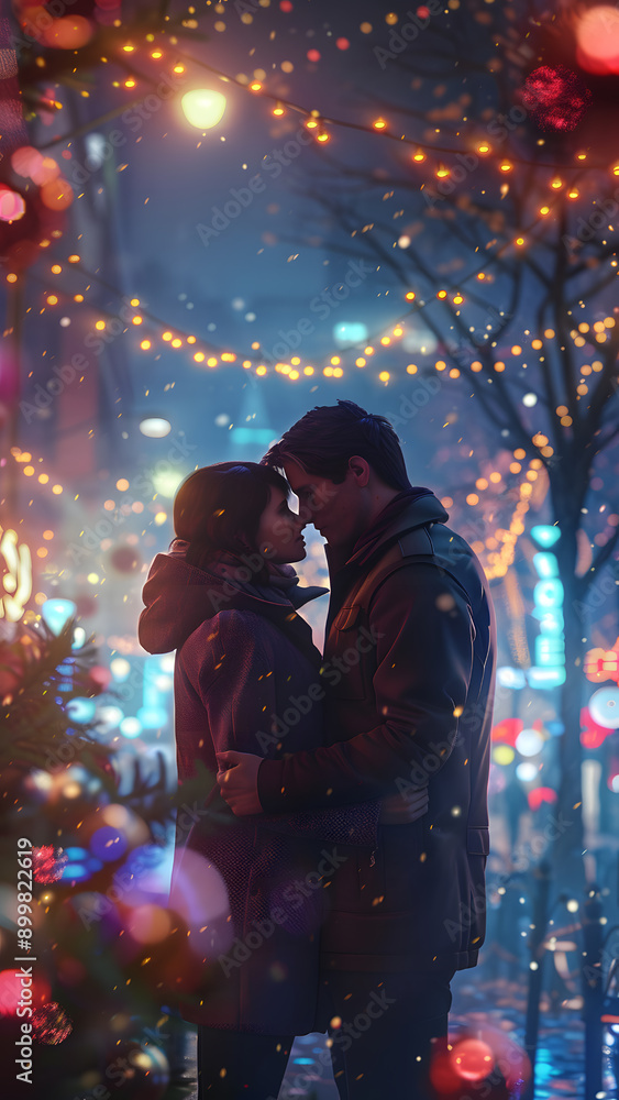 Fototapeta premium realistic high-resolution photo of Couple, with detailed background