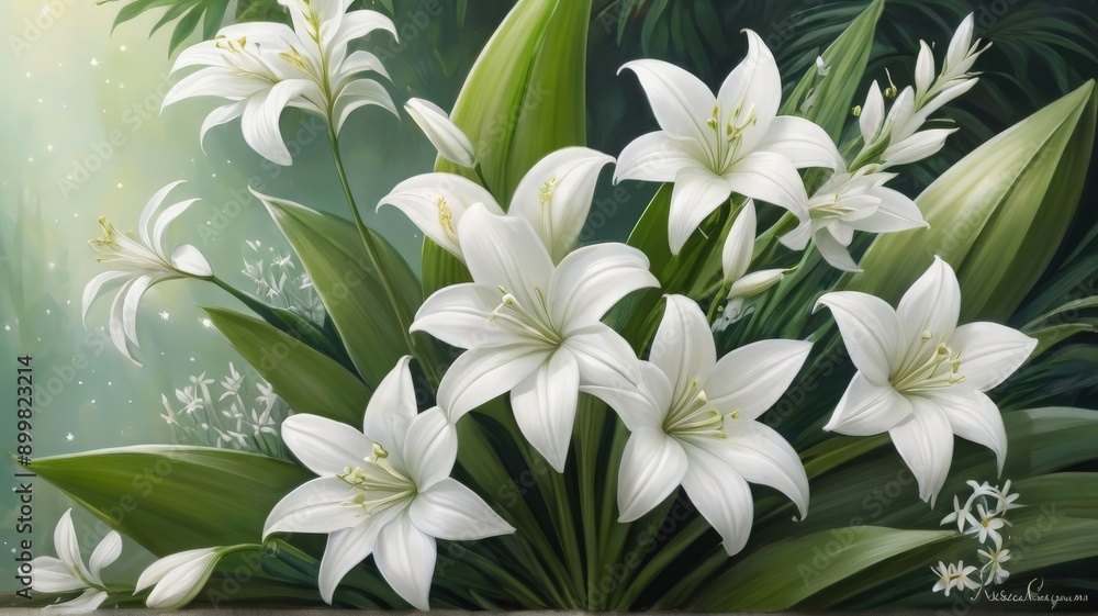 Obraz premium bouquet of lilies
