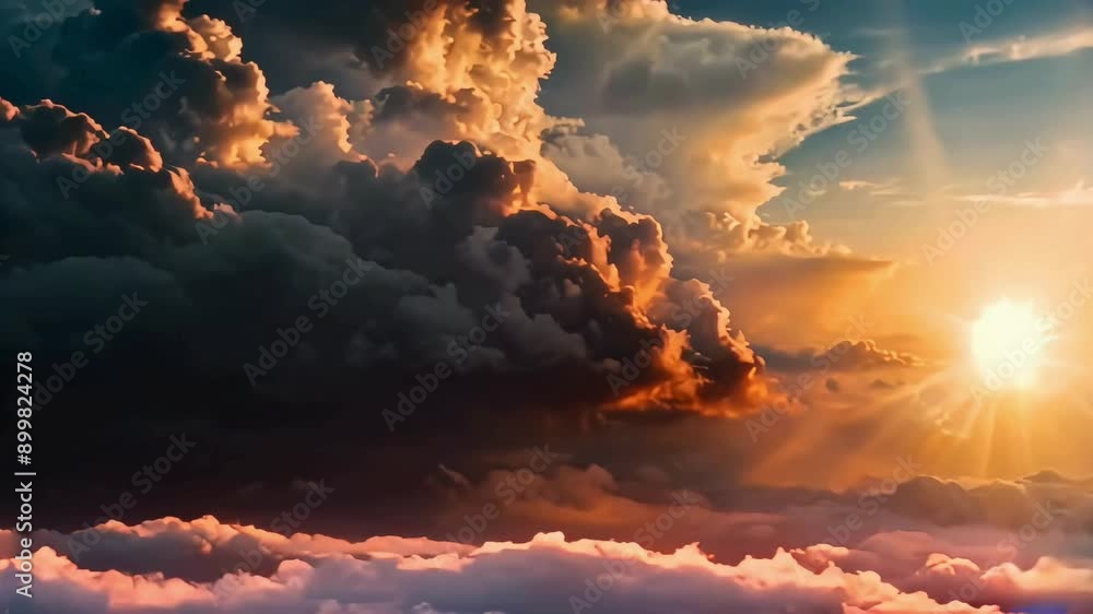 Above the Clouds: A Sunlit Dance Above the Clouds: A Sunlit Dance