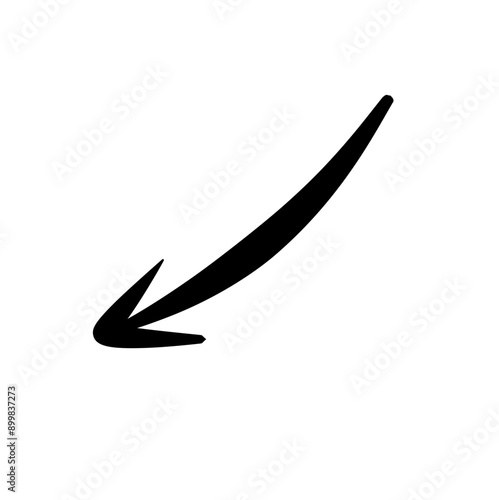 Hand drawn vector arrows doodle on white background. design element vector illustration