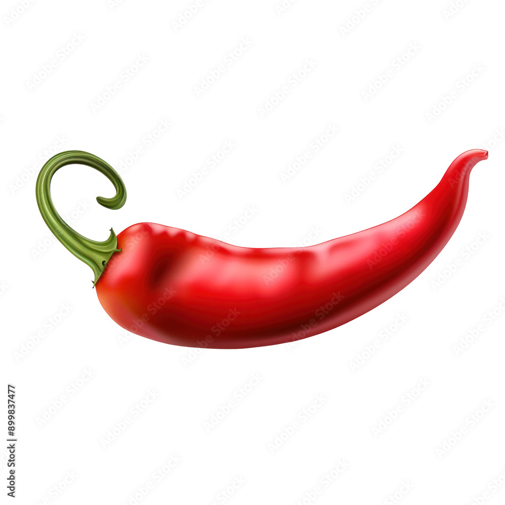 red chili with stem 3D hot spicy ripe cut out transparent background red chili with stem 3D hot spicy ripe cut out transparent background