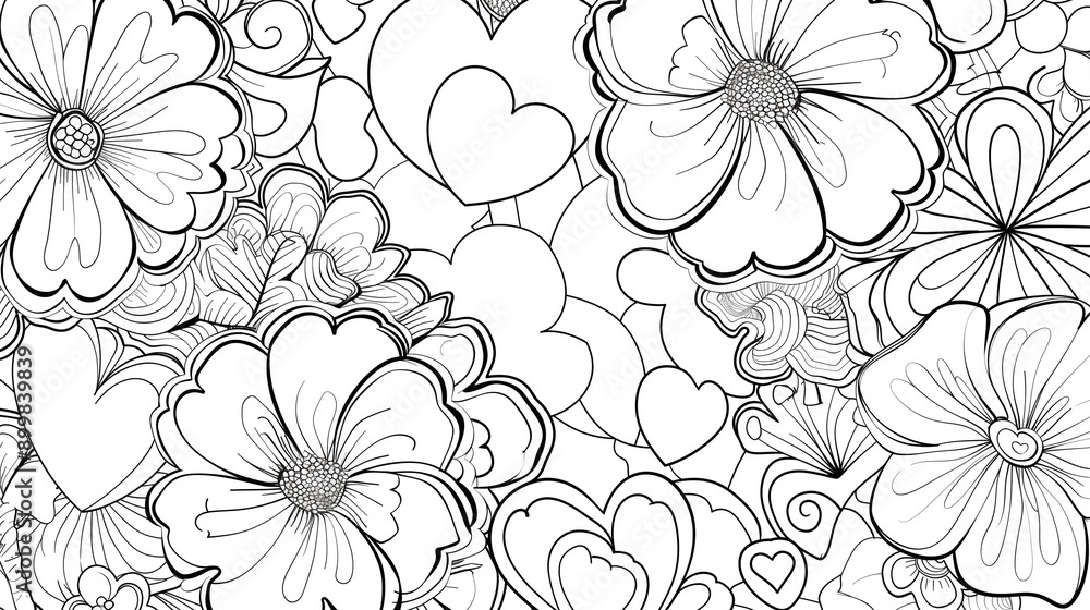 Adult colouring book page Adult colouring book page