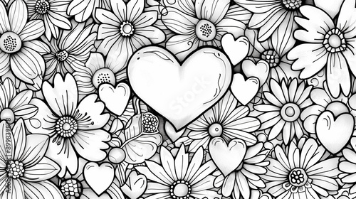 Adult colouring book page