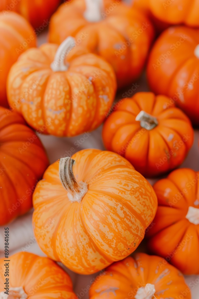 small, perfectly round pumpkins arranged in a pile, showcasing their vibrant orange hues and capturing the essence of autumn harvest small, perfectly round pumpkins arranged in a pile, showcasing their vibrant orange hues and capturing the essence of autumn harvest