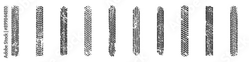 Grunge auto tracks symbols
