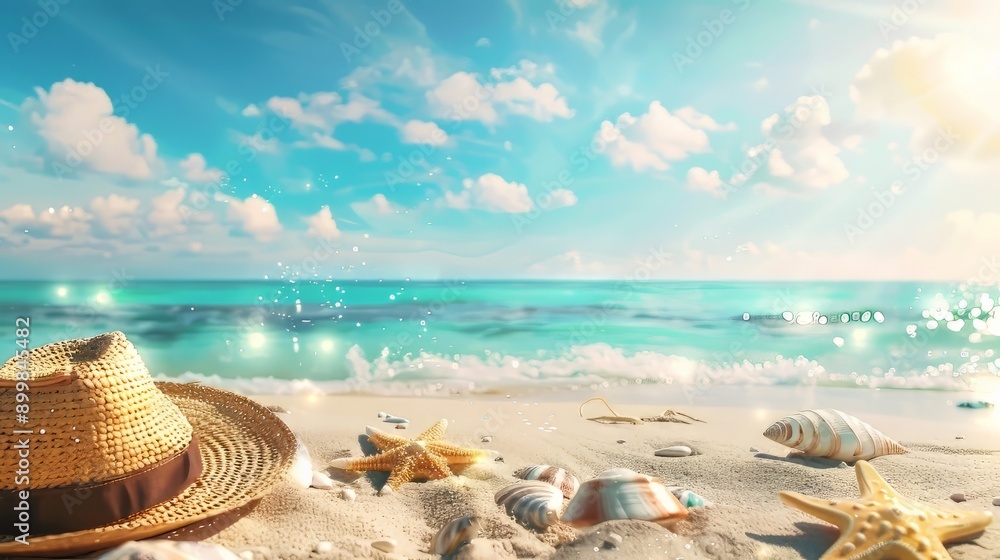Summer vacation concept, travel background with copy space Summer vacation concept, travel background with copy space